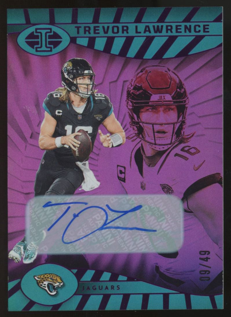 2024 Illusions Trevor Lawrence Trophy Collection Auto Purple /49 #40