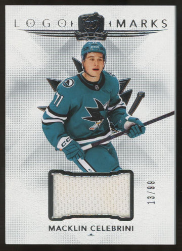 2024-25 Upper Deck The Cup Macklin Celebrini RC Logo Marks Patch /99 #LM-CE
