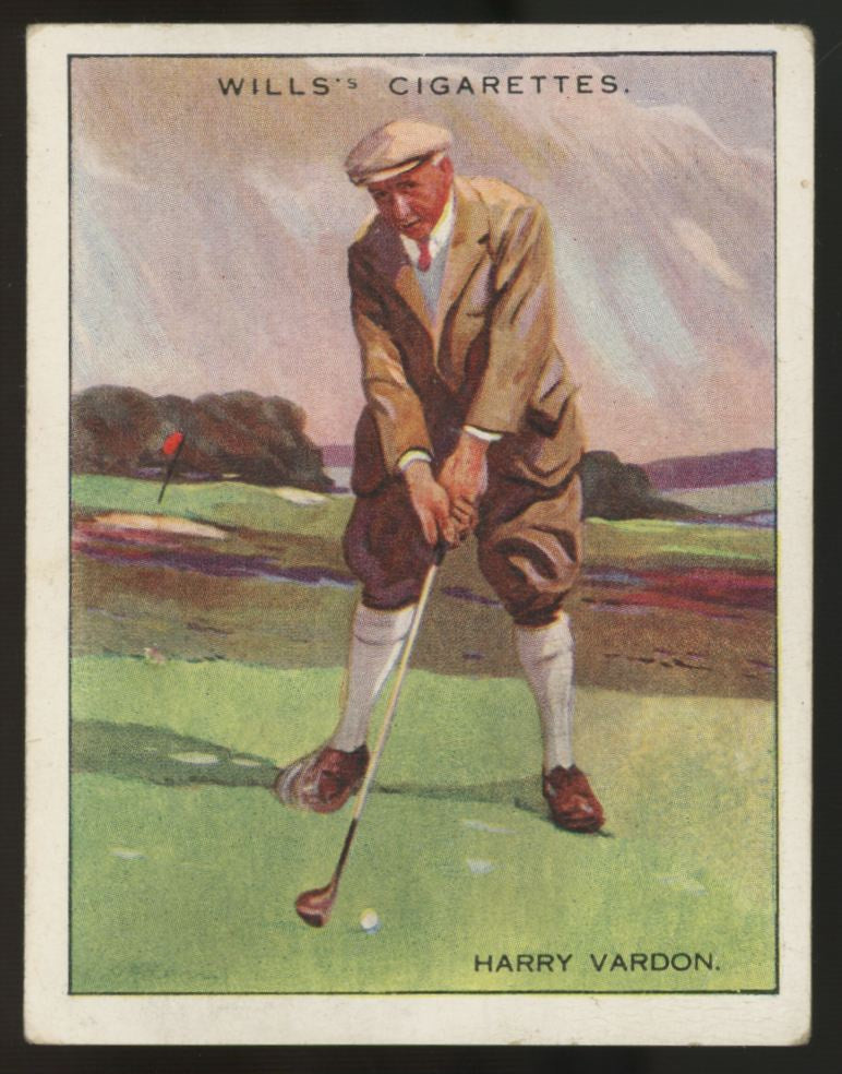 1930 W.D. & H.O. Wills Harry Vardon Famous Golfers #22 VG-EX