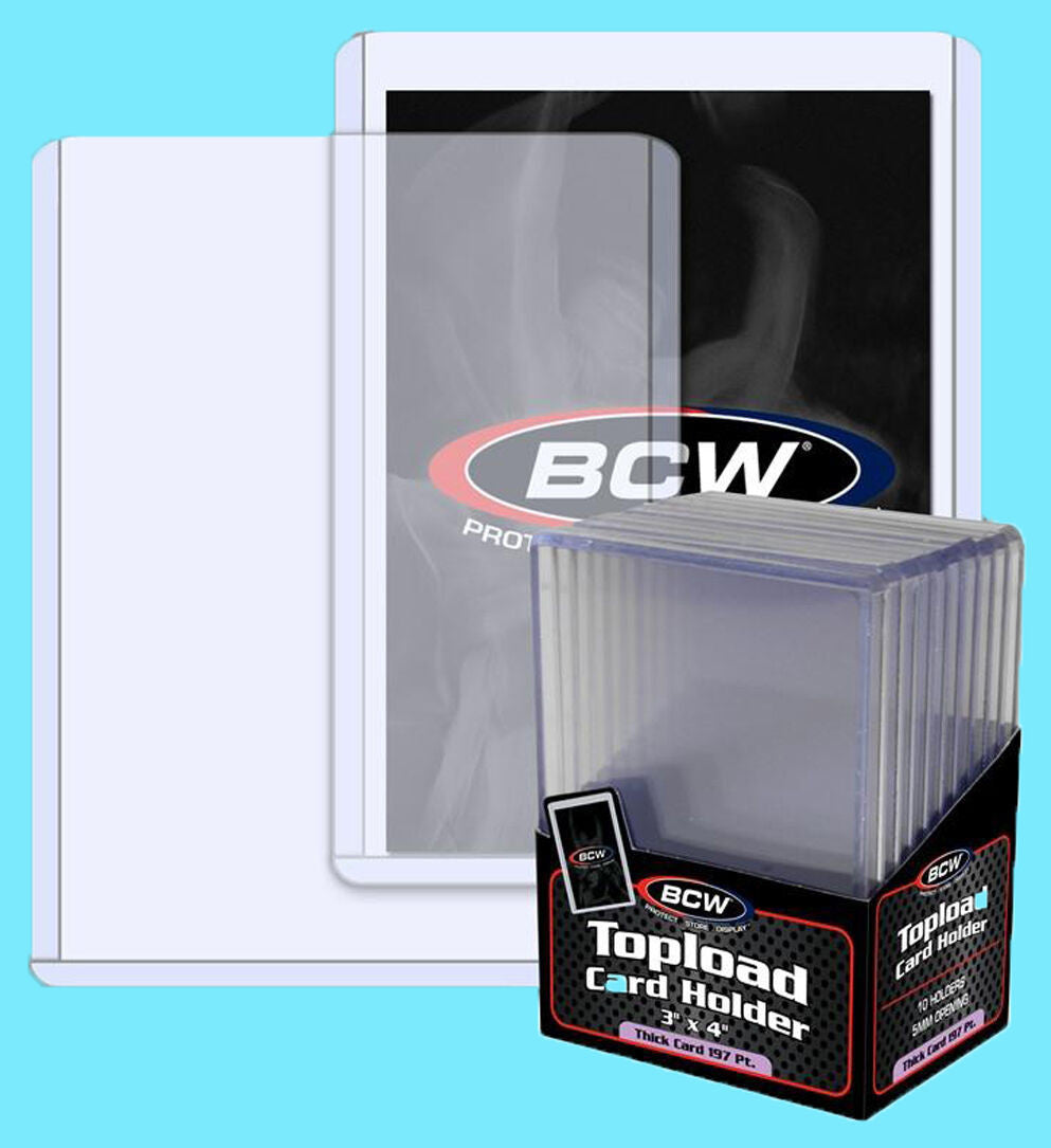 BCW 3"x4" 197pt Thick Topload 10 Count