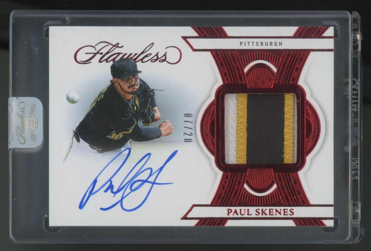 2025 Panini Flawless Paul Skenes Ruby Patch Auto /20 #FSM-PAU