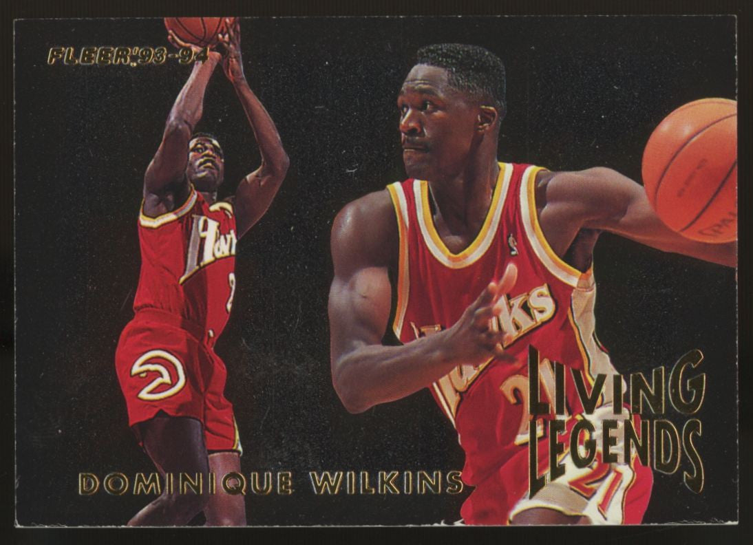 1993-94 Fleer Basketball Living Legends Insert Set (6) Jordan Barkley Bird Ewing