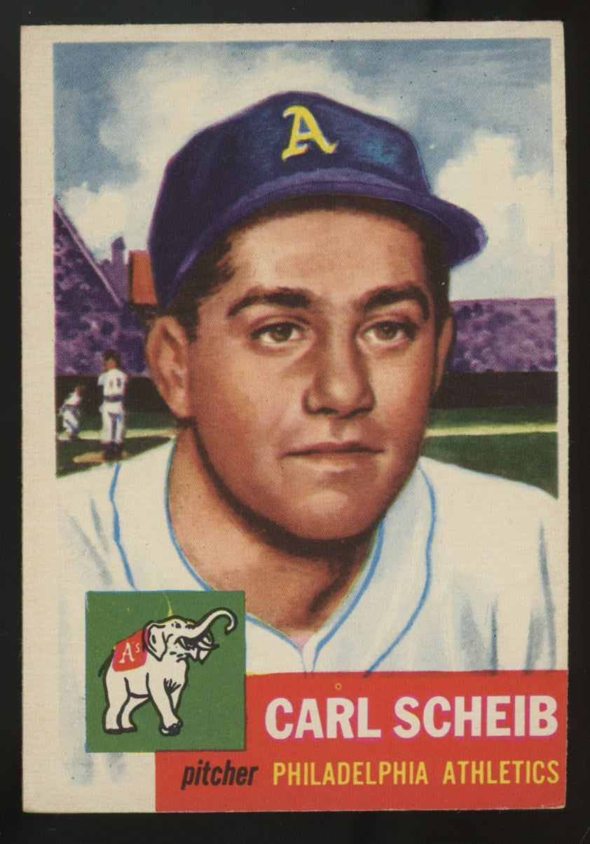 1953 Topps Carl Scheib #57 EX/MT