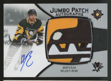 2022/23 Upper Deck Ultimate Collection Bryan Rust Jumbo Patch Auto /3 #68