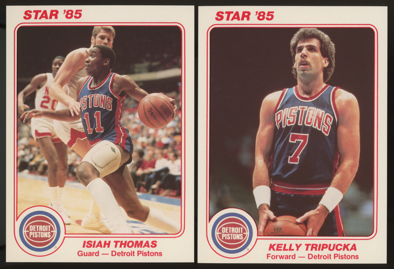 1985 Star Co. Basketball Detroit Pistons Super Teams Set (5)