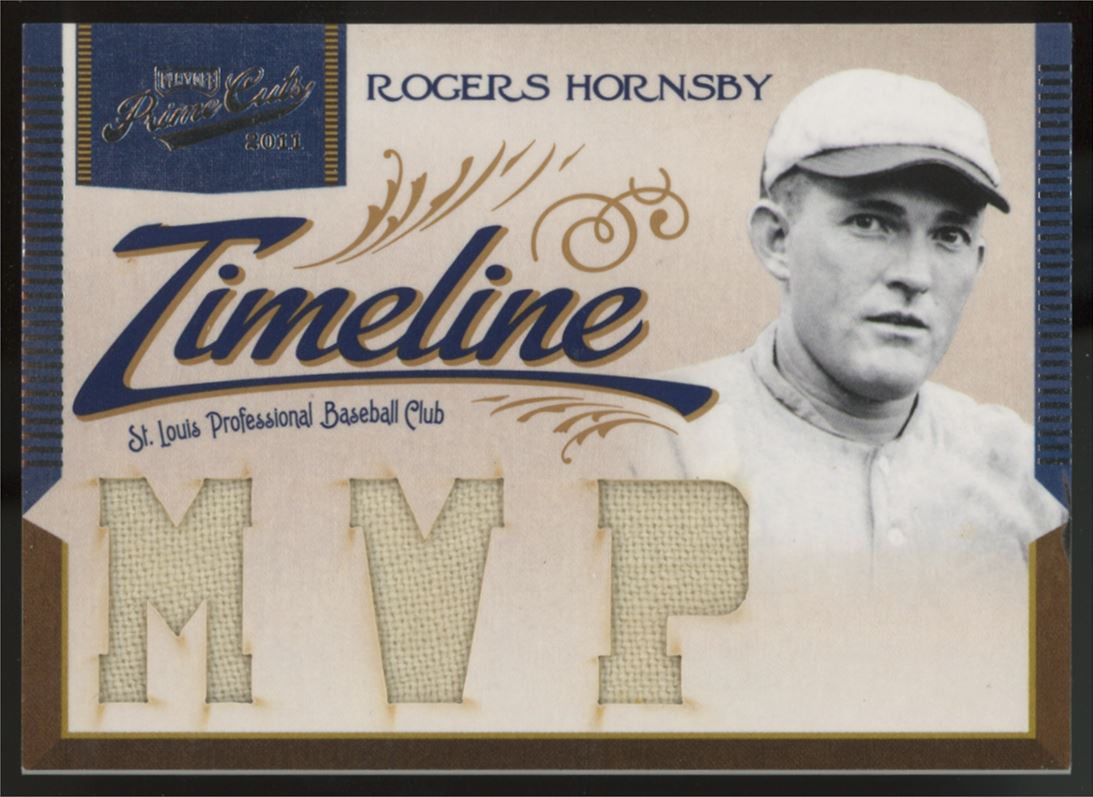 2011 Prime Cuts Rogers Hornsby Timeline Triple Jersey Relic /5 #4