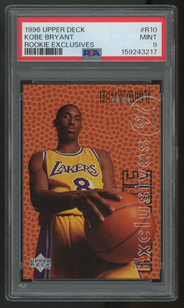 1996-97 Upper Deck Kobe Bryant RC Exclusives #R10 PSA 9