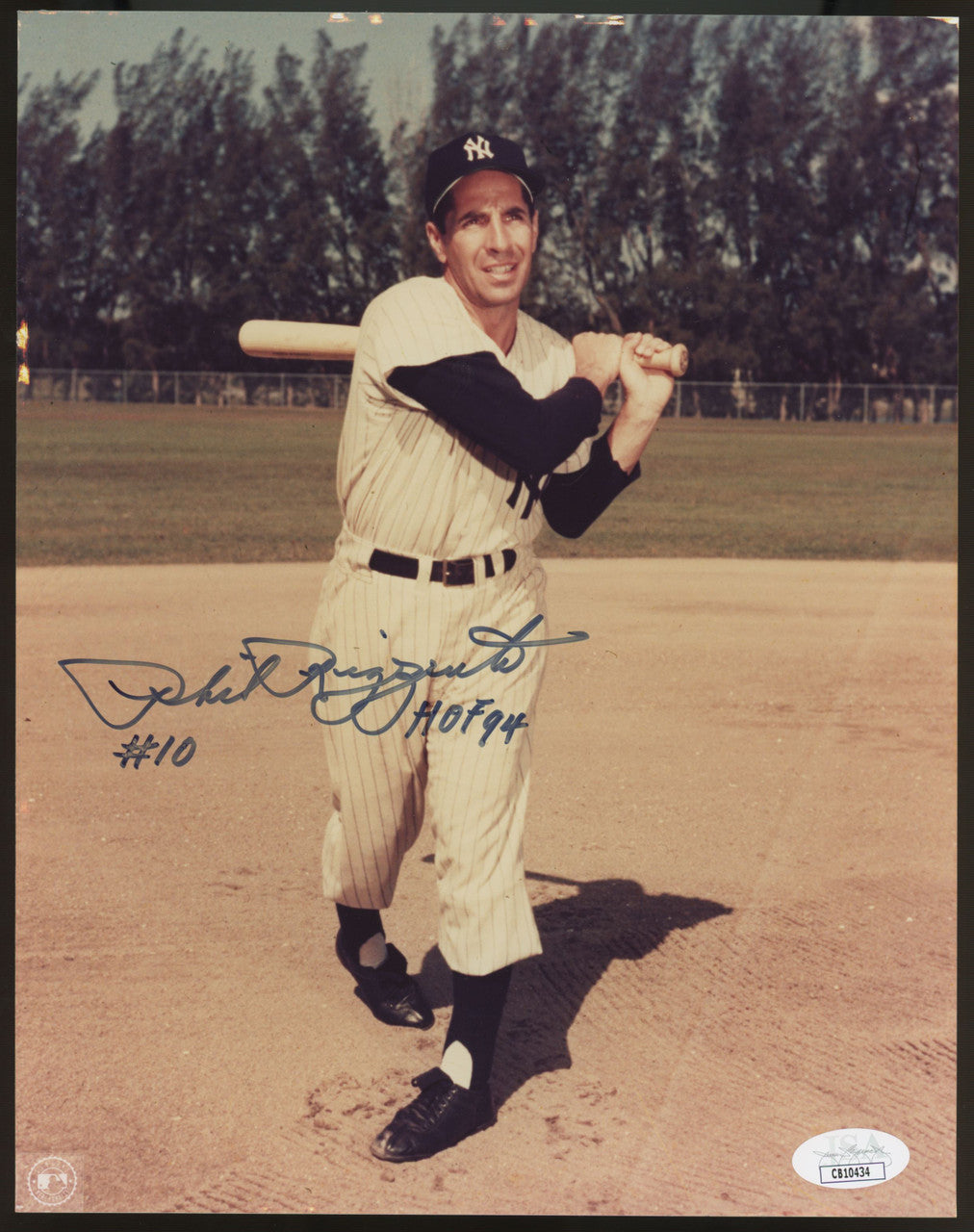 Phil Rizzuto Signed Autographed Inscribed 8x10 Photo JSA