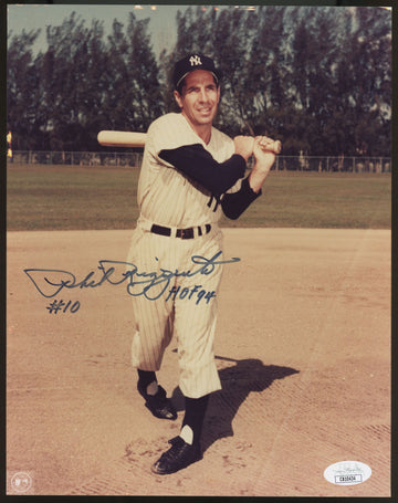 Phil Rizzuto Signed Autographed Inscribed 8x10 Photo JSA