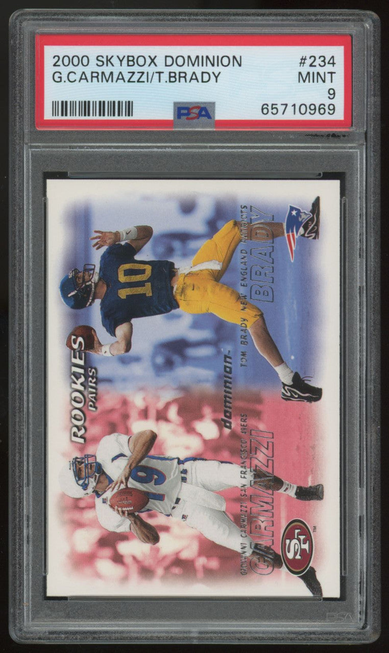 2000 Skybox Dominion Tom Brady RC #234 PSA 9