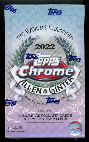 2022 Topps Allen & Ginter Chrome Baseball Hobby Box