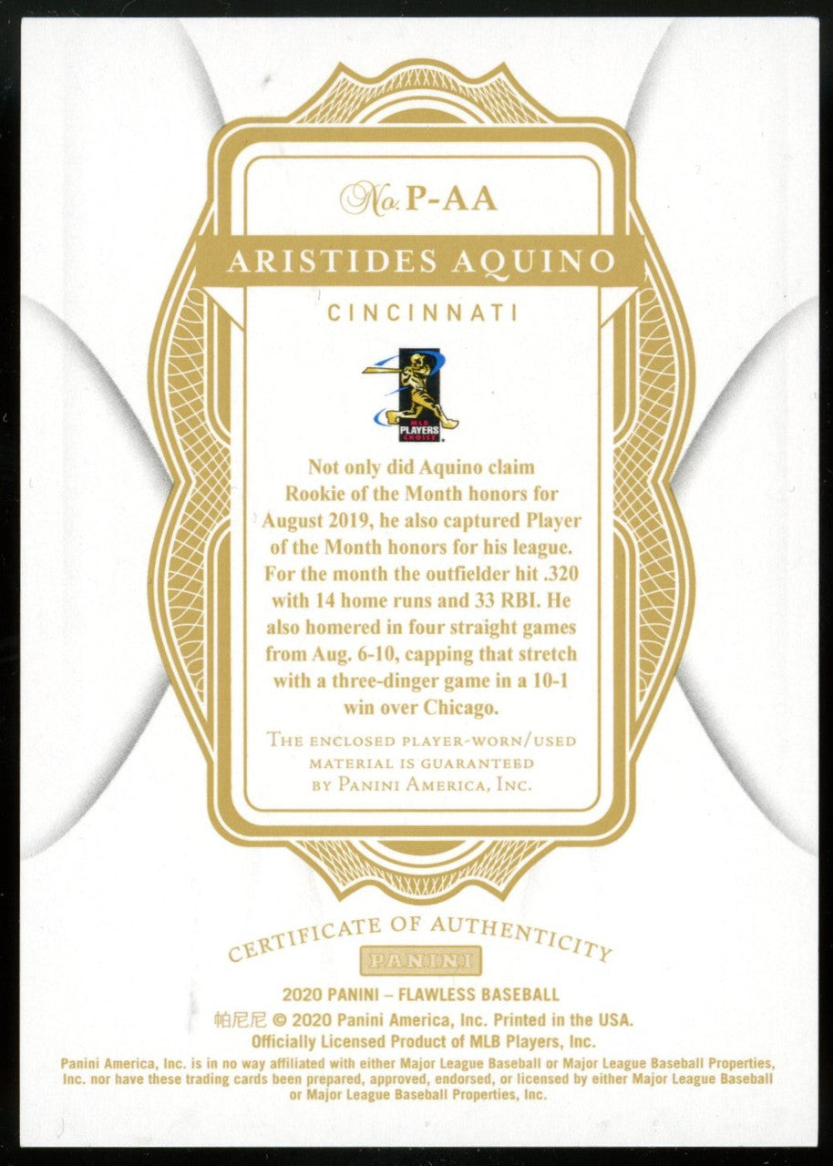 2020 Flawless Aristides Aquino Patch /25 #P-AA