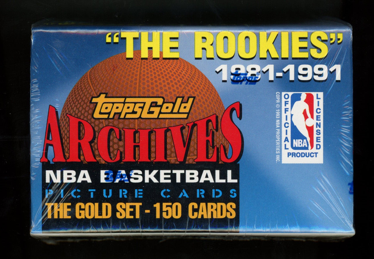 1993 Topps Gold Archives Basketball The Rookies 1981-1991 Factory Sealed Set