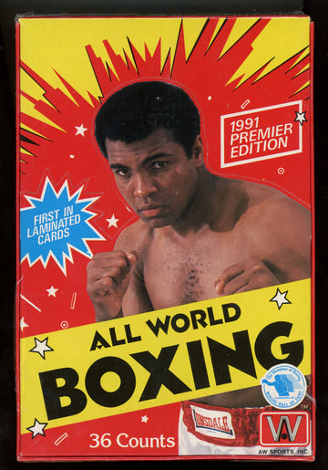 1991 All World Boxing Factory Sealed Box 36 Packs