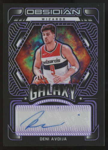 2021-22 Obsidian Deni Avdija Purple Galaxy Auto /75 #GA-DAV