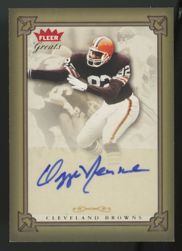 2004 Fleer Greats Ozzie Newsome Auto #GBA-ON