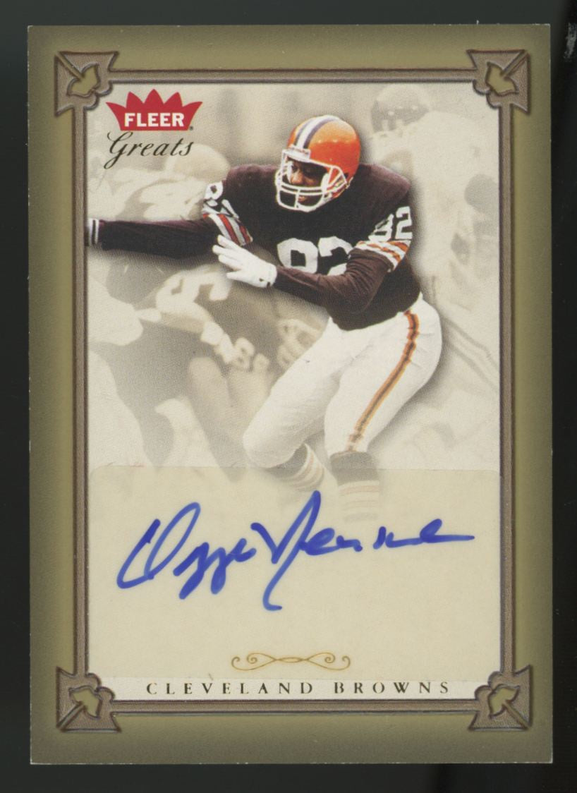 2004 Fleer Greats Ozzie Newsome Auto #GBA-ON