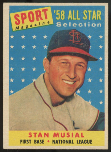 1958 Topps Stan Musial All Star #476 EX/MT