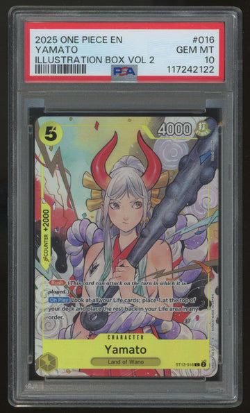 2025 One Piece Yamato Illustration Box Vol 2 #016 PSA 10