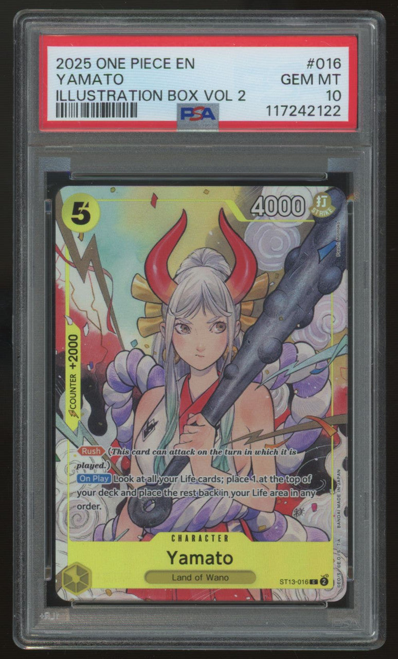 2025 One Piece Yamato Illustration Box Vol 2 #016 PSA 10