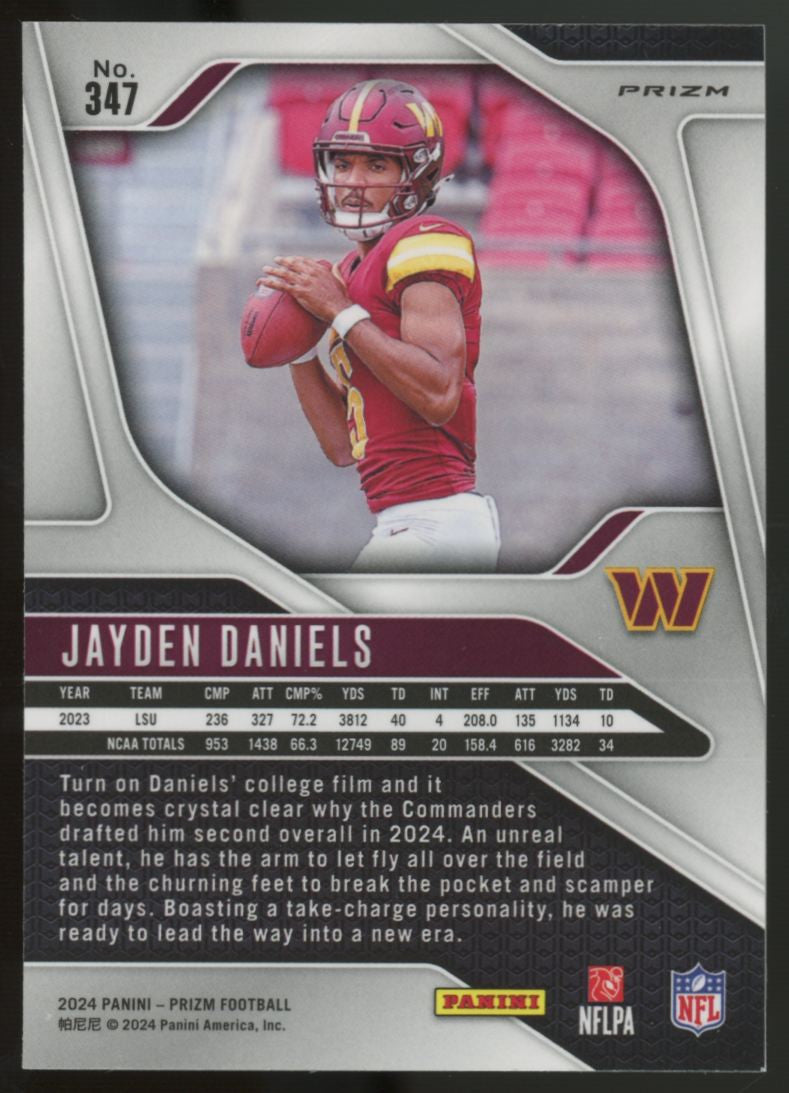 2024 Prizm Jayden Daniels RC Silver #347