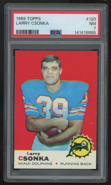 1969 Topps Larry Csonka #120 PSA 7