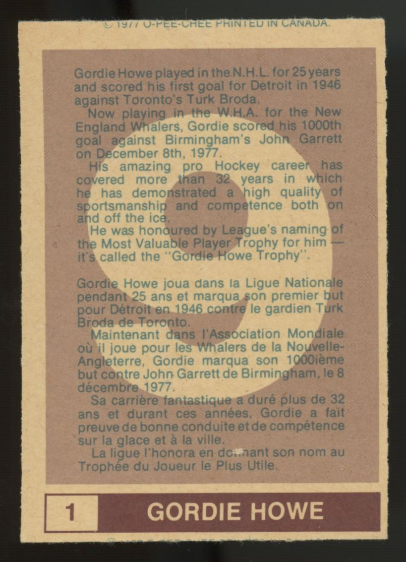1977-78 O-Pee-Chee WHA Hockey Complete Set (66) EX/MT-NM