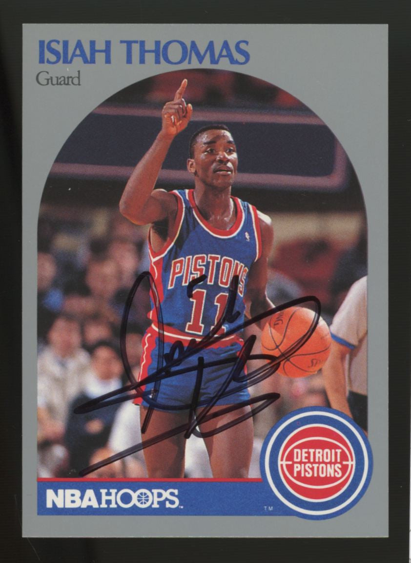 1990/91 Hoops Isiah Thomas #111 Signed Autographed JSA
