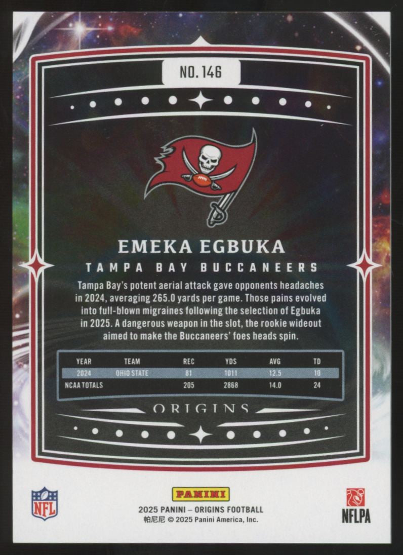 2025 Panini Origins Emeka Egbuka RC Holo Silver /149 #146