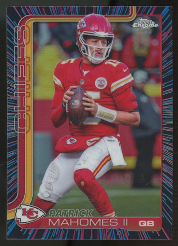 2025 Topps Chrome Patrick Mahomes II Neon Pulse SP #148