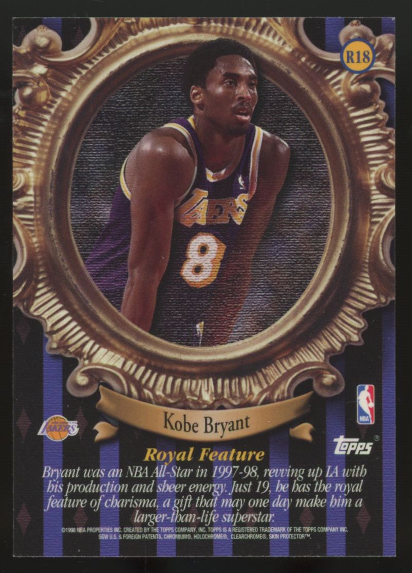 1998-99 Topps Kobe Bryant Roundball Royalty With Coating #R18