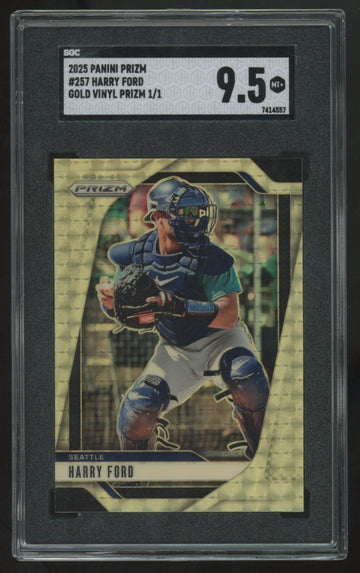 2025 Panini Prizm Harry Ford Gold Vinyl Prizm 1/1 #257 SGC 9.5