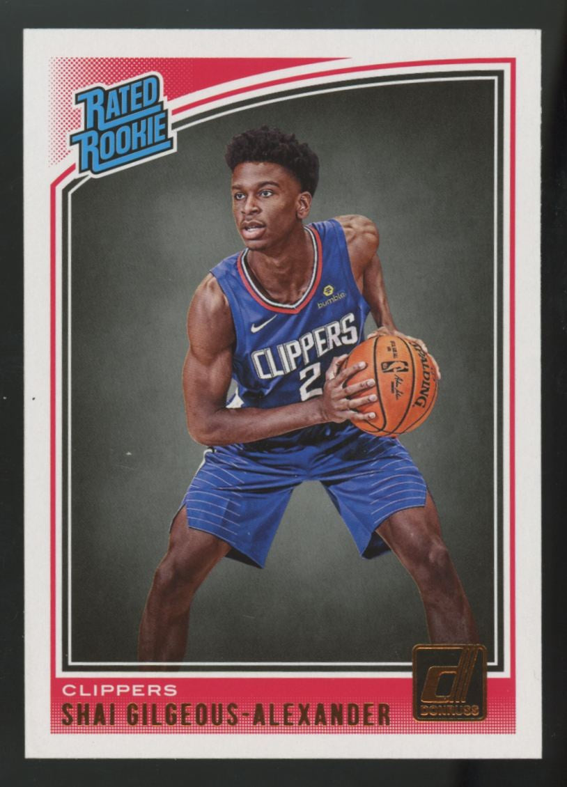 2018-19 Panini Donruss Shai Gilgeous-Alexander RC Rated Rookie #162