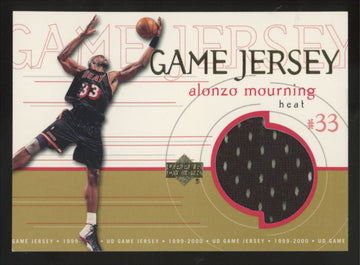 1999-00 Upper Deck Alonzo Mourning Game Jersey Patch #GJ47