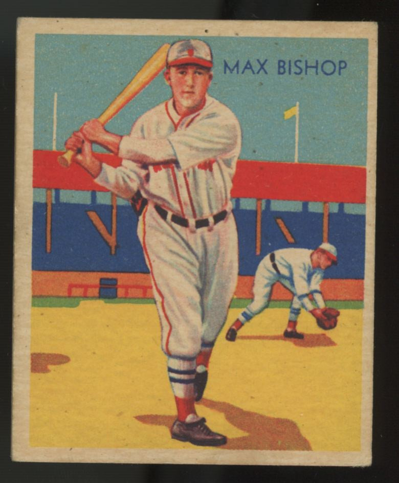 1934 National Chicle Max Bishop Diamond Stars #6 Poor (Pinhole)