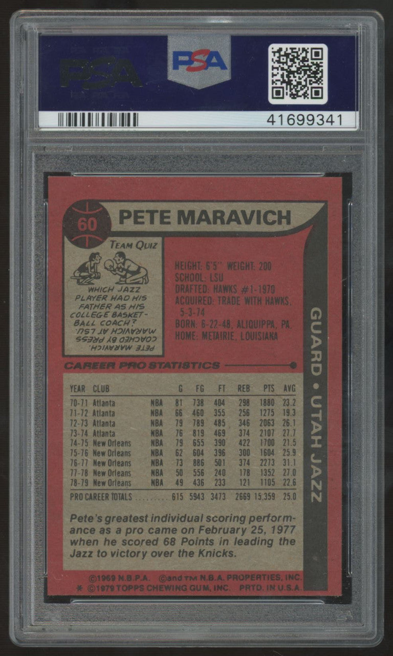 1979-80 Topps Pete Maravich #60 PSA 8