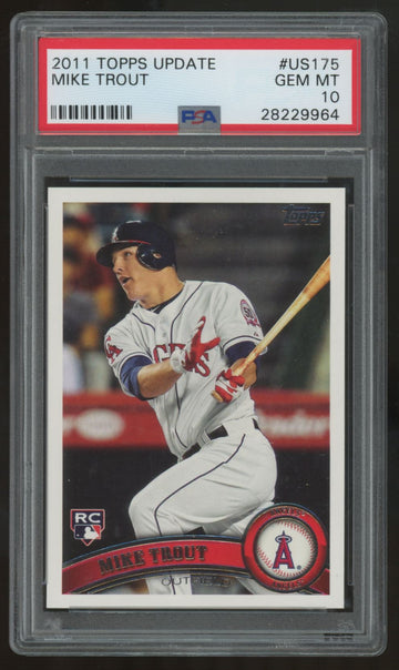 2011 Topps Update Mike Trout RC #US175 PSA 10