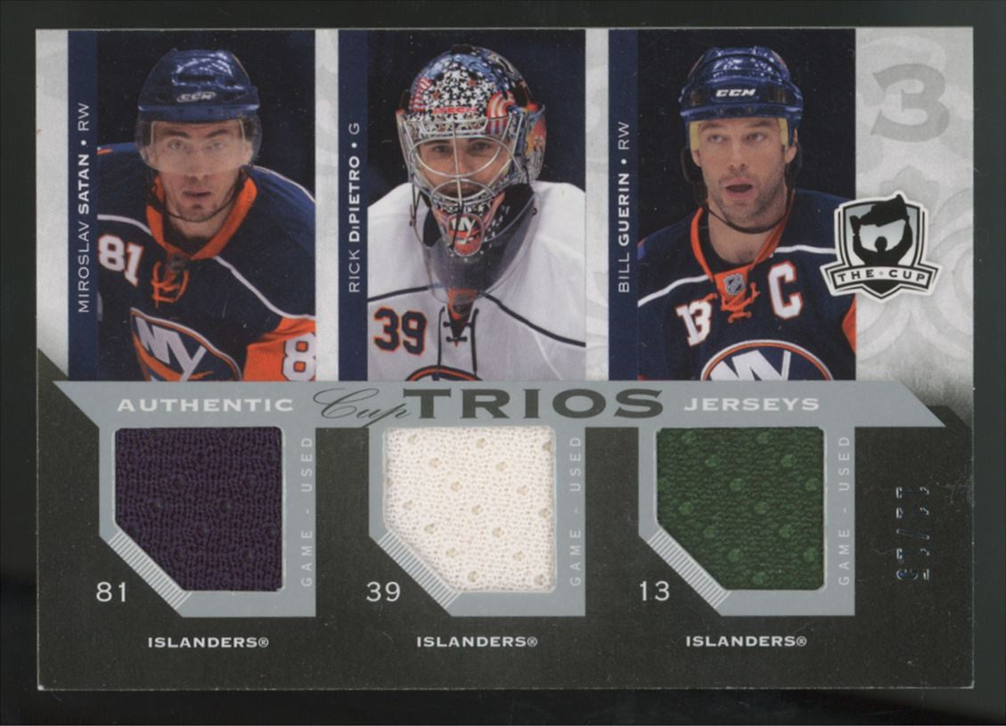 2007-08 UD The Cup Satan/DiPietro/Guerin Triple Patch /15 #CJ3-GSD