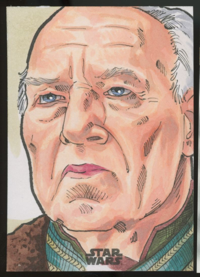 2022 Topps Chrome Star Wars Mandalorian Sketch Card Tom Amici Artist Auto
