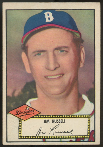 1952 Topps Jim Russell Black Back #51 NM