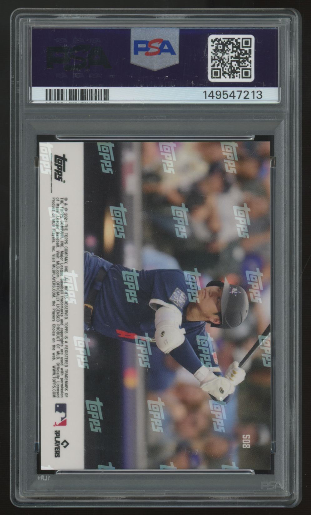 2021 Topps Now Shohei Ohtani All-Star Hitter/Pitcher #508 PSA 10 *213