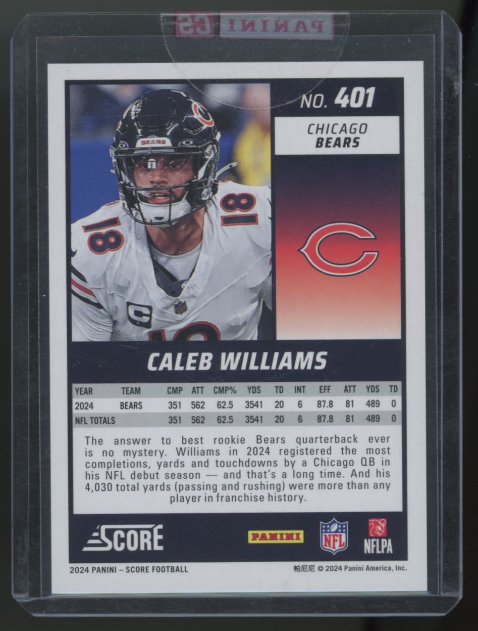 2024 Panini Score Caleb Williams RC #401