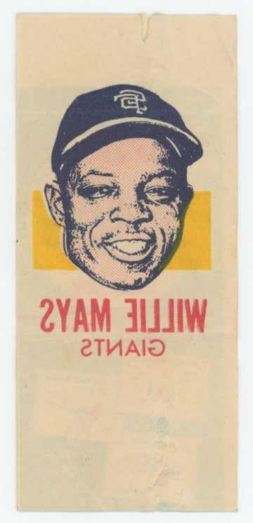 1964 Topps Baseball Photo Tattoos Willie Mays