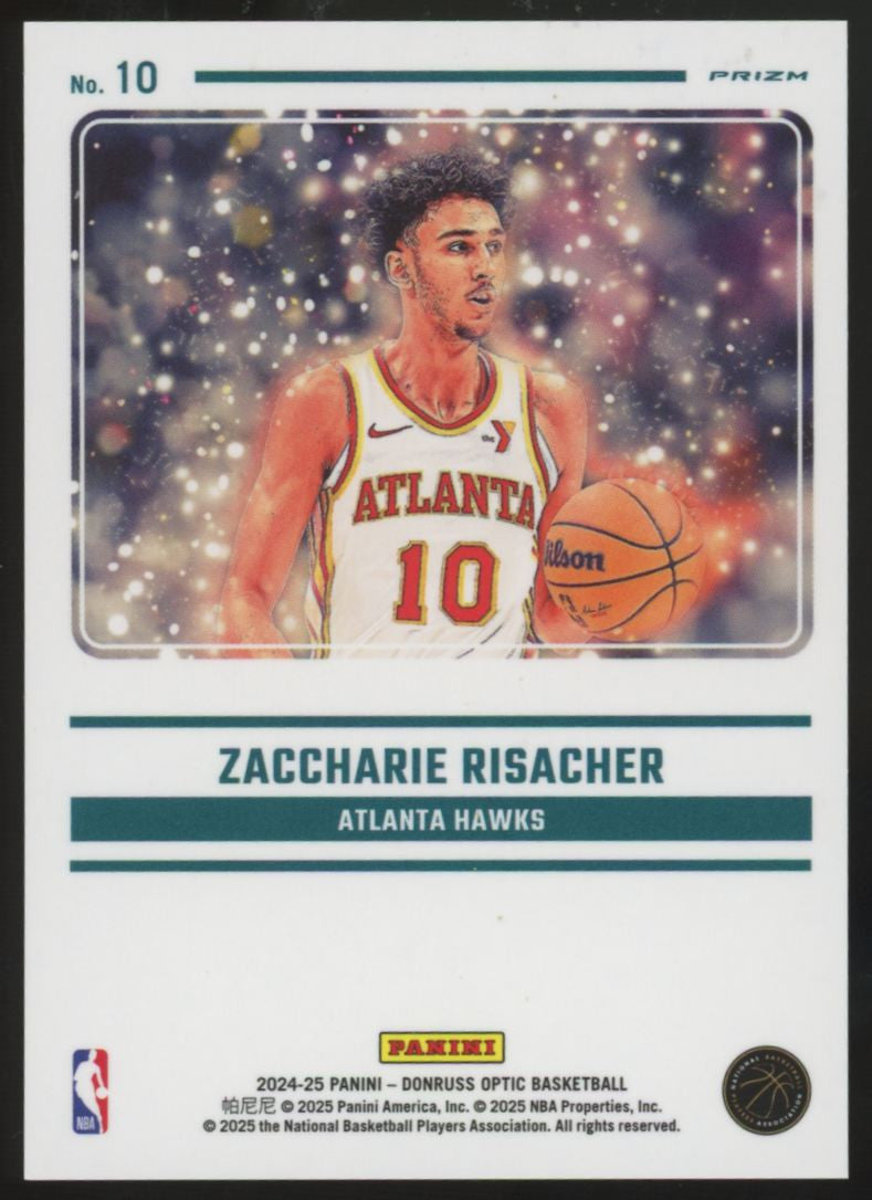 2024-25 Panini Donruss Optic Zaccharie Risacher RC Mythical SSP #10
