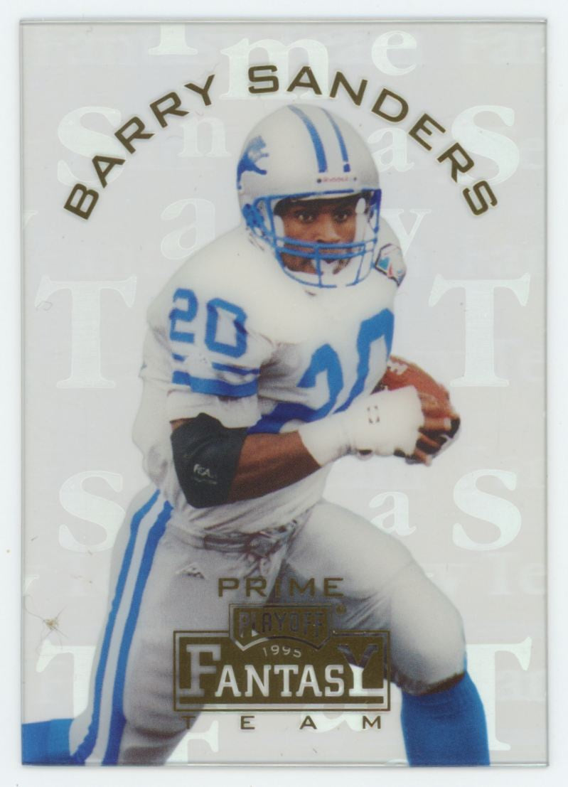 1995 Playoff Prime Barry Sanders Fantasy Team #FT 15
