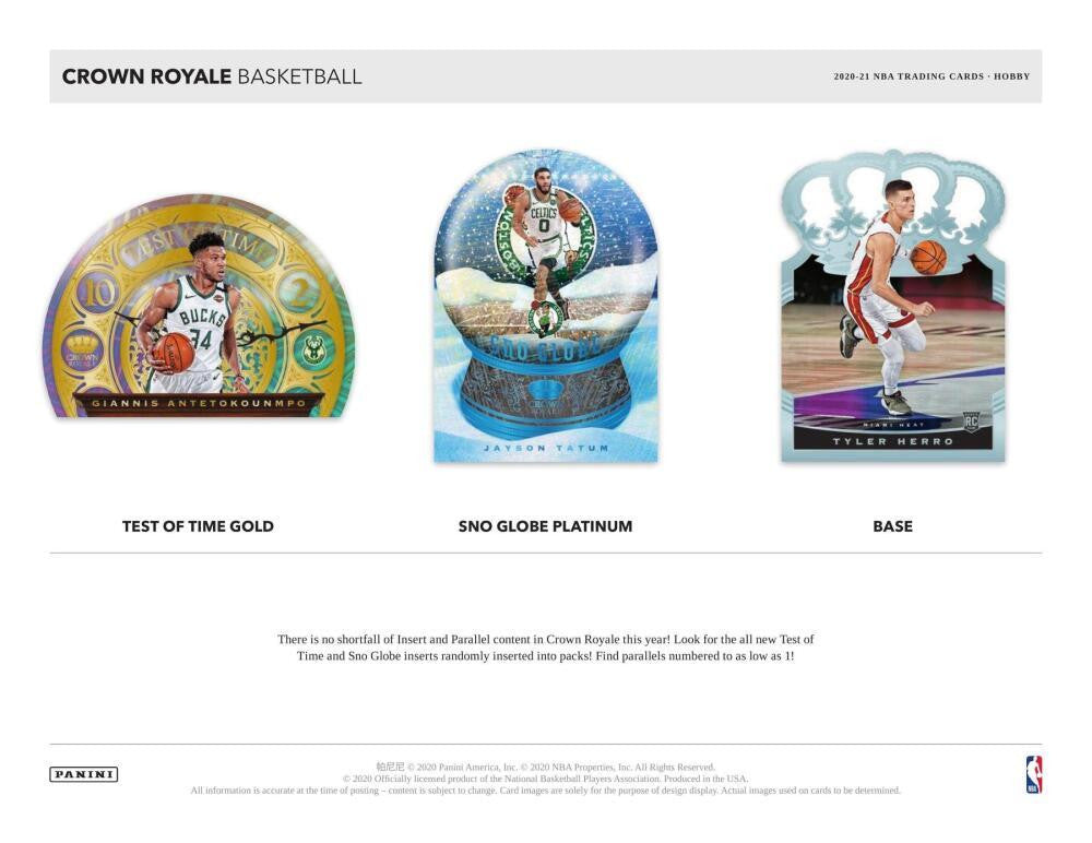 2020/21 Panini Crown Royale Basketball Hobby Box