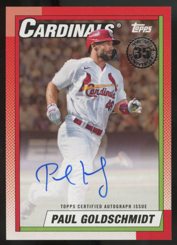 2025 Topps Series Two Paul Goldschmidt 1990 Topps Auto Gold /50 #90AU-PG