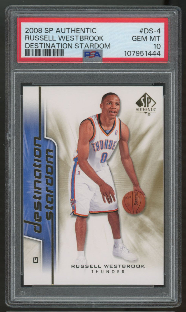 2008/09 UD SP Authentic Russell Westbrook RC Destination Stardom #DS-4 PSA 10