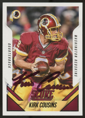 2015 Score Kirk Cousins #50 Signed Auto JSA