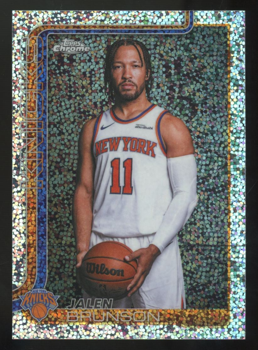 2025-26 Topps Chrome Update Jalen Brunson Speckle Image Variation #20